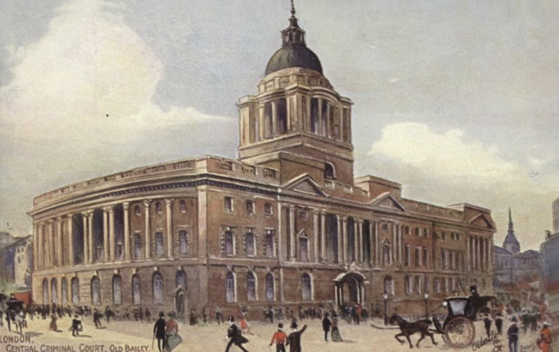London, Central Criminal Court, Old Bailey by English School