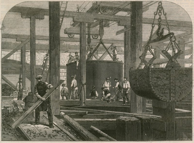 London, Chatham, and Dover Railway Bridgeworks at Blackfriars by English School