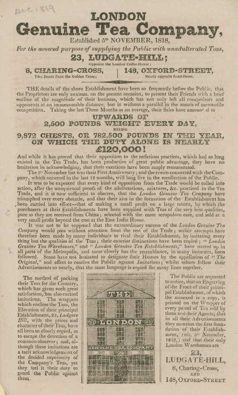 London Genuine Tea Company by English School