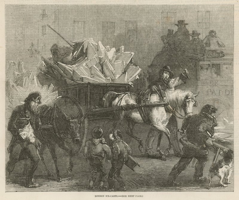 London Ice Carts by English School