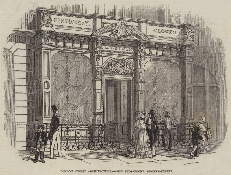 London Street Architecture, New Shop-Front, Regent-Street by English School