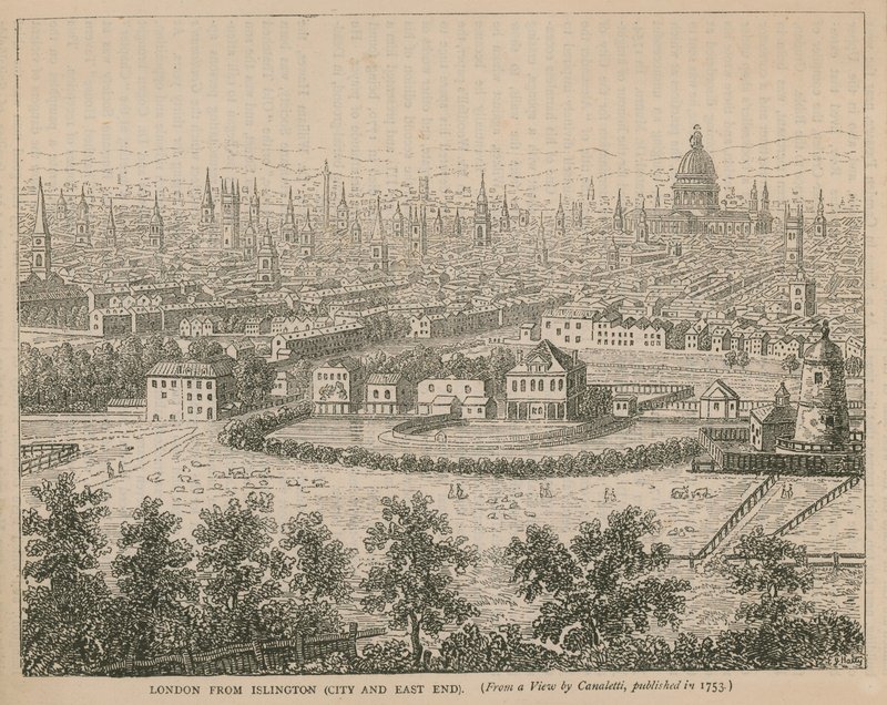 London from Islington (City and East End) by English School