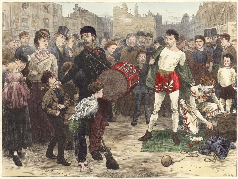 London Street Acrobats by English School
