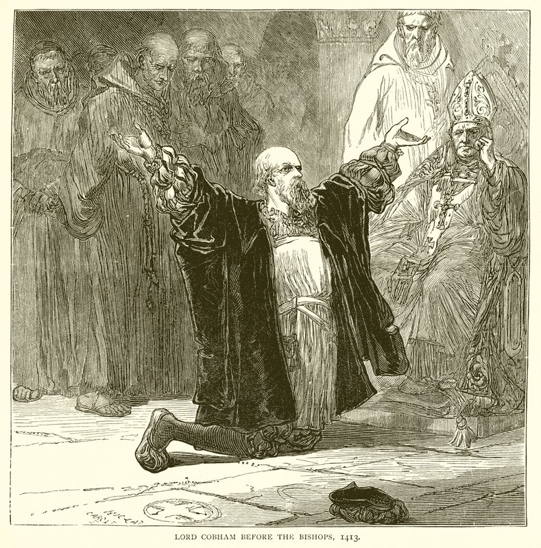 Lord Cobham before the Bishops, 1413 by English School