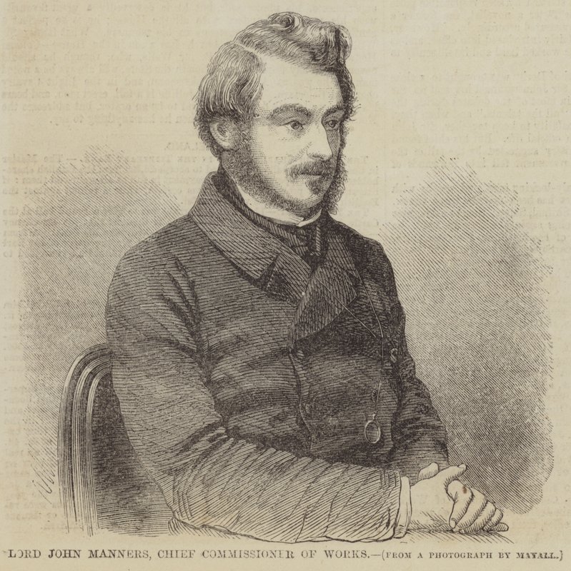 Lord John Manners, Chief Commissioner of Works by English School