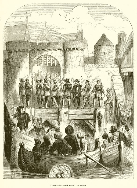 Lord Strafford Going to Trial by English School
