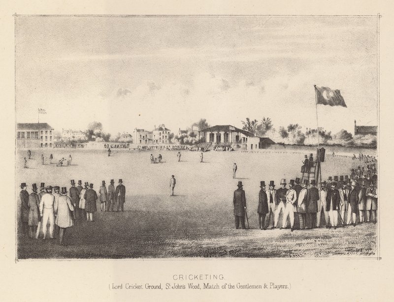 Lords Cricket Ground, S Johns Wood, Match of the Gentlemen and Players by English School