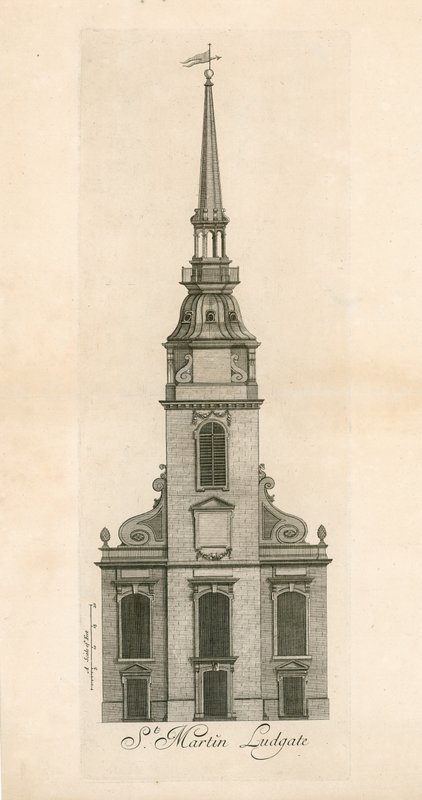 Ludgate Hill, St Martin Ludgate by English School