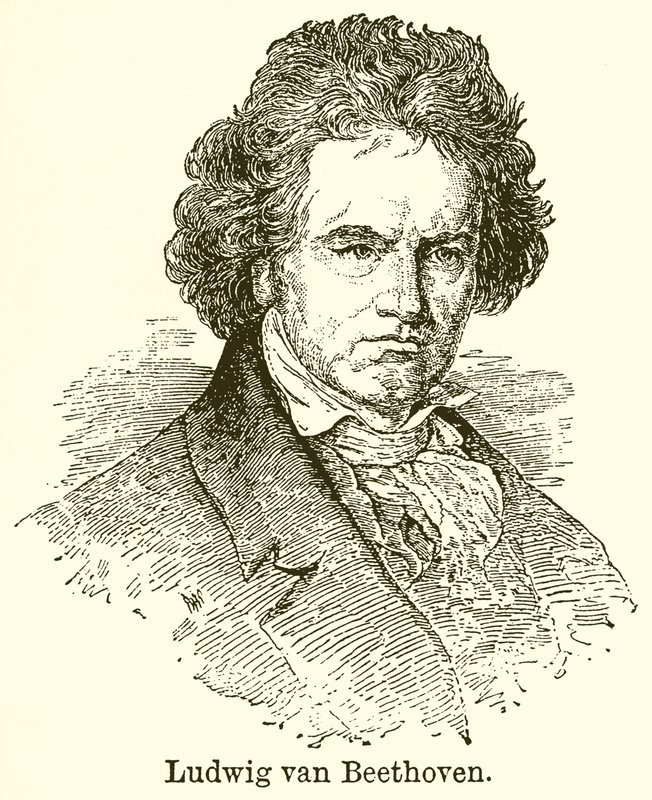 Ludwig Van Beethoven by English School