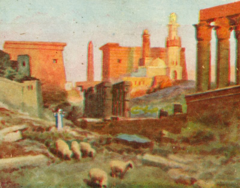 Luxor, Temple Ruins by English School