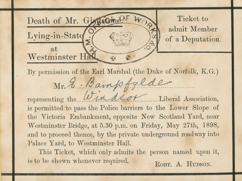 Lying-in-State of Gladstone by English School
