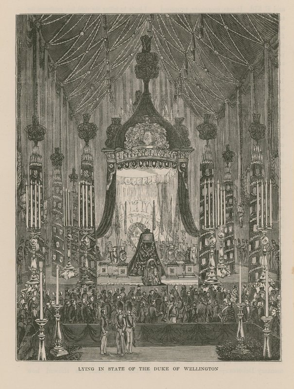Lying in State of the Duke of Wellington by English School