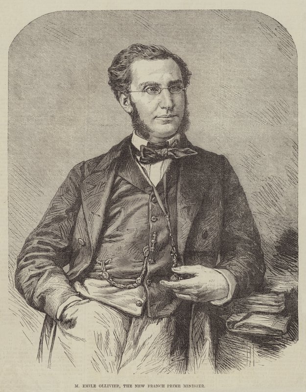 Emile Ollivier, the New French Prime Minister by English School