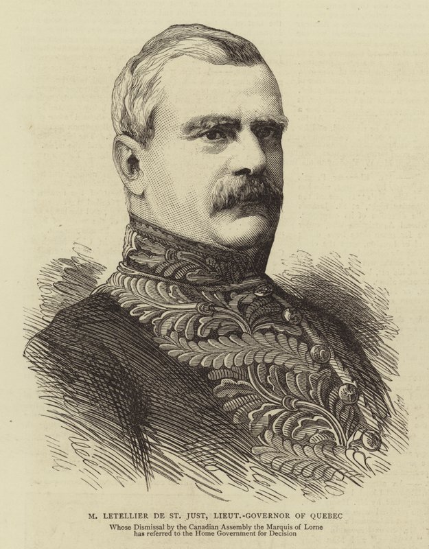 M Letellier de St Just, Lieutenant-Governor of Quebec by English School