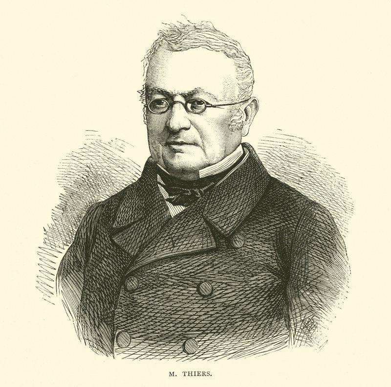 M Thiers, September 1870 by English School