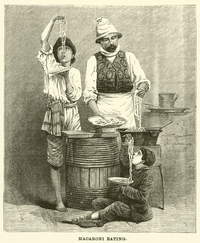 Macaroni Eating by English School