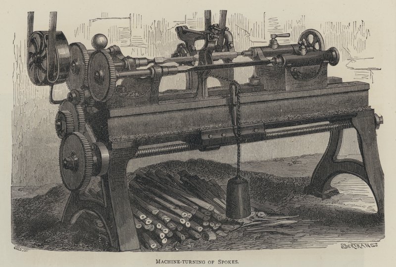 Machine-Turning of Spokes by English School