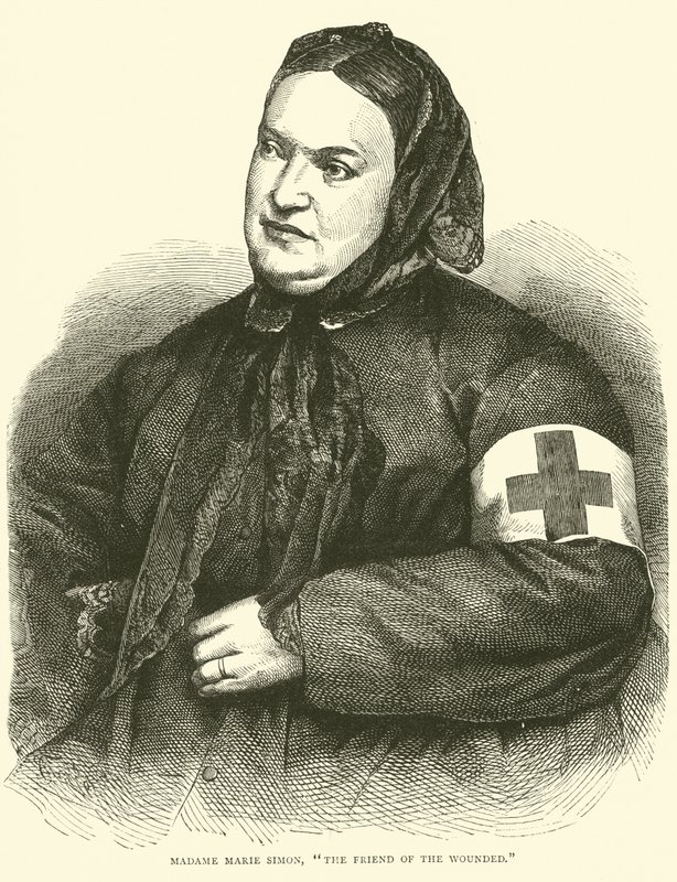 Madame Marie Simon, The Friend of the Wounded, January 1871 by English School