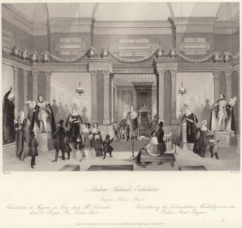 Madame Tussauds Exhibition in the Bazaar on Baker Street by English School