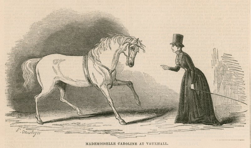 Mademoiselle Caroline at Vauxhall Gardens, London by English School