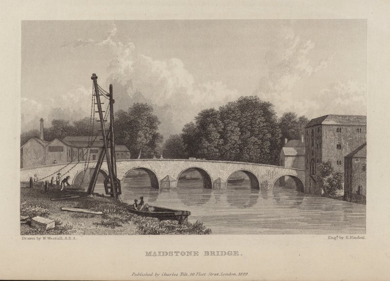 Maidstone bridge by English School