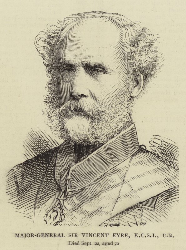Major-General Sir Vincent Eyre, KCSI, CB by English School