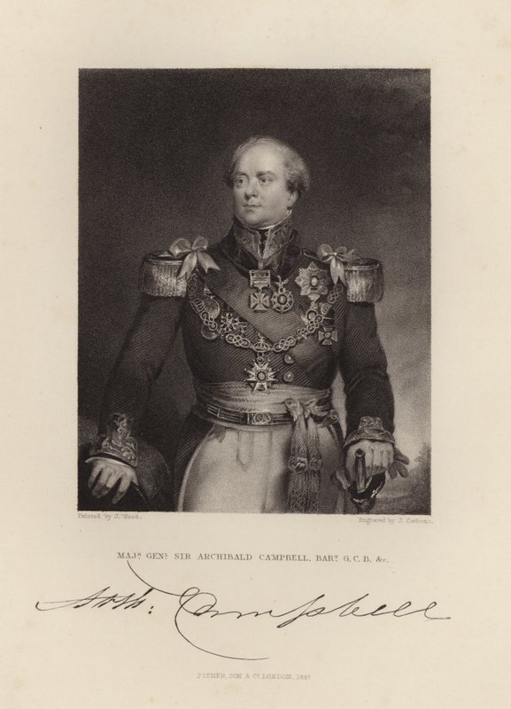 Major General Sir Archibald Campbell by English School