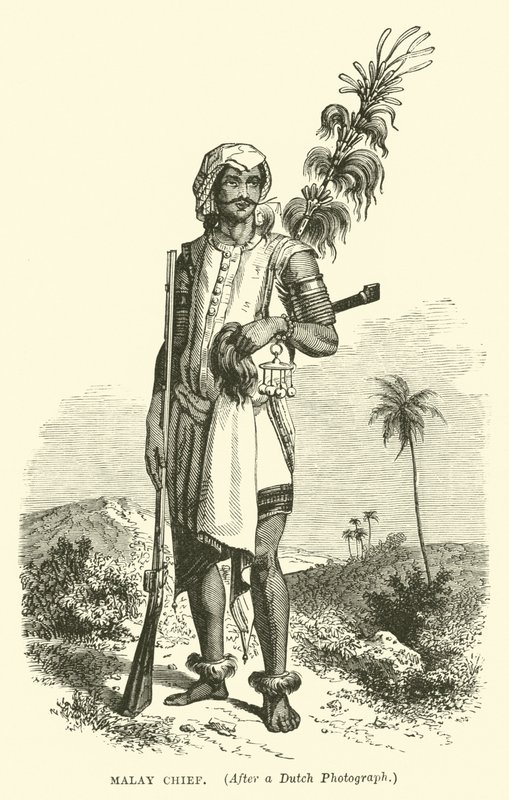 Malay Chief, after a Dutch Photograph by English School