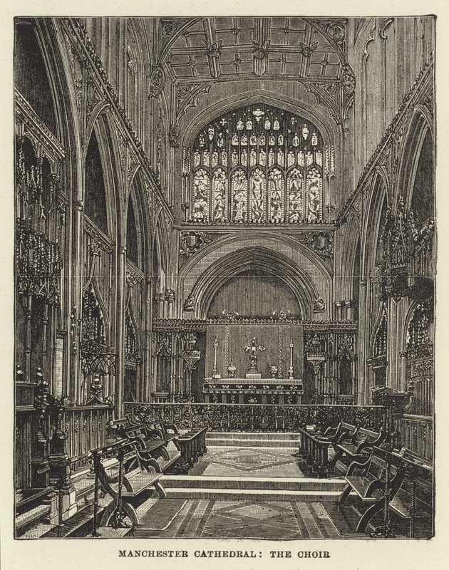 Manchester Cathedral, the Choir by English School
