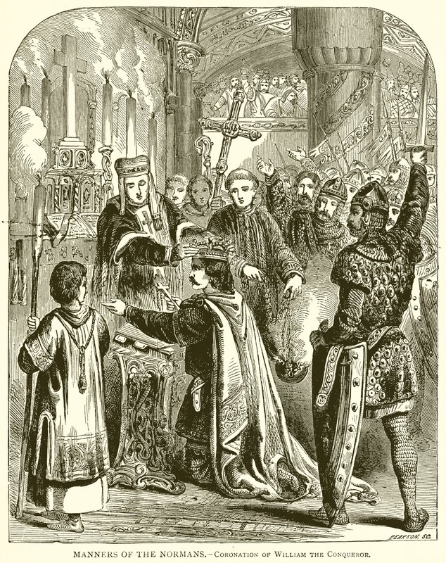 Manners of the Normans--Coronation of William the Conqueror by English School