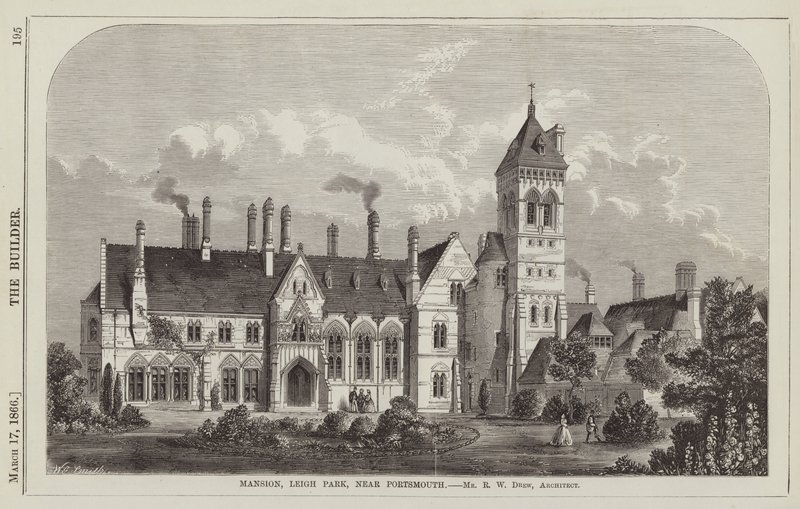 Mansion, Leigh Park, Near Portsmouth, Mr R W Drew, Architect by English School