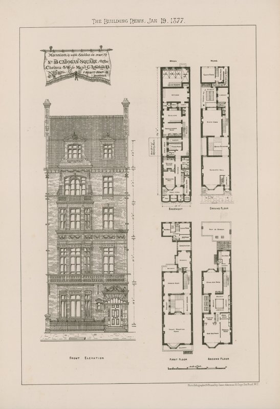 Mansion with Stables in Rear by English School