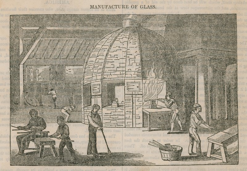 Manufacture of Glass by English School