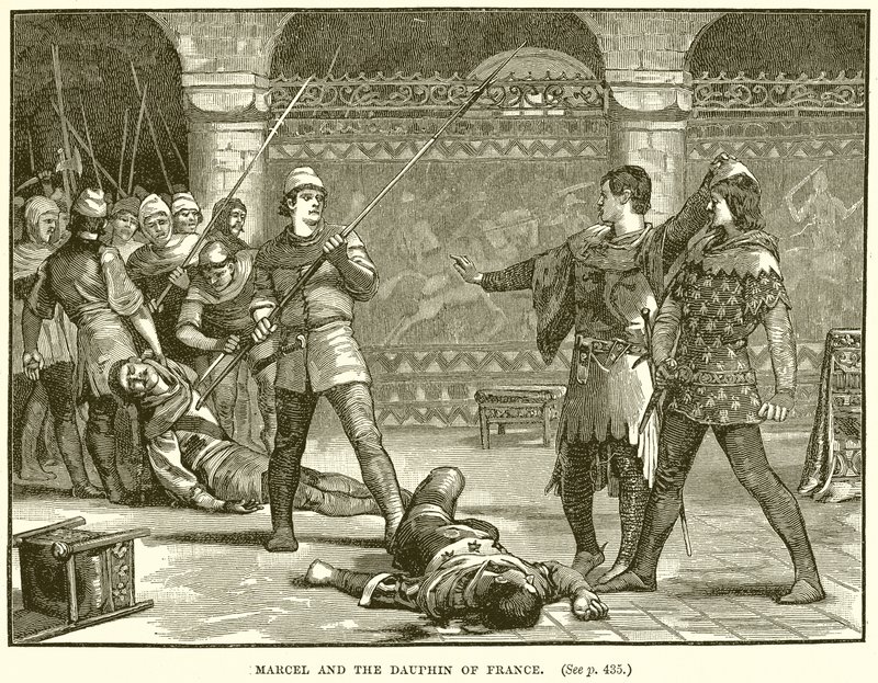 Marcel and the Dauphin of France by English School