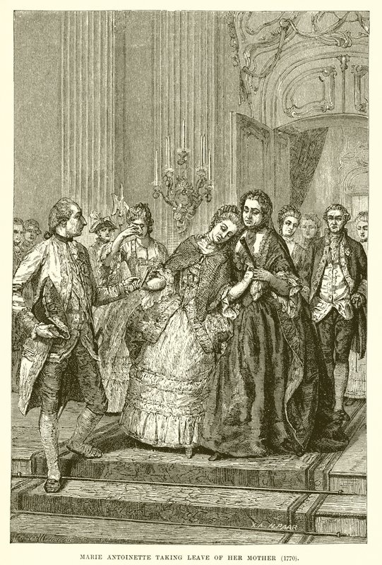 Marie Antoinette Taking Leave of Her Mother by English School