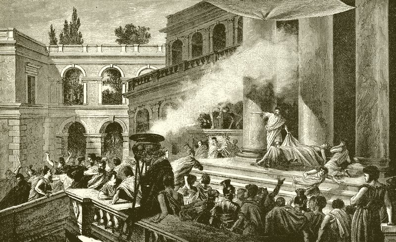 Mark Antony Showing the People the Corpse of Caesar by English School