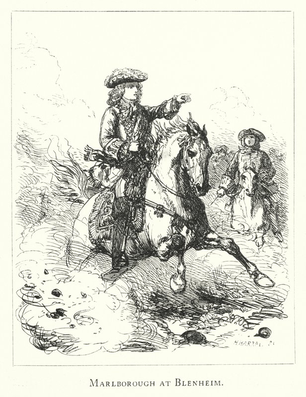 Marlborough at Blenheim by English School
