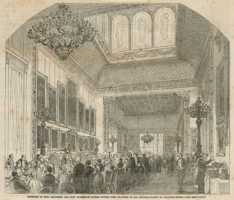Marriage of Earl Grosvenor and Lady Constance Leveson Gower by English School