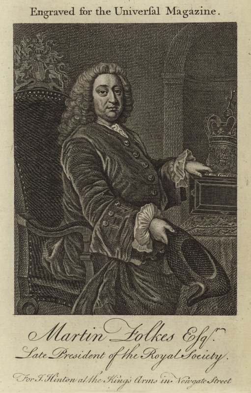 Martin Folkes Esquire, Late President of the Royal Society by English School