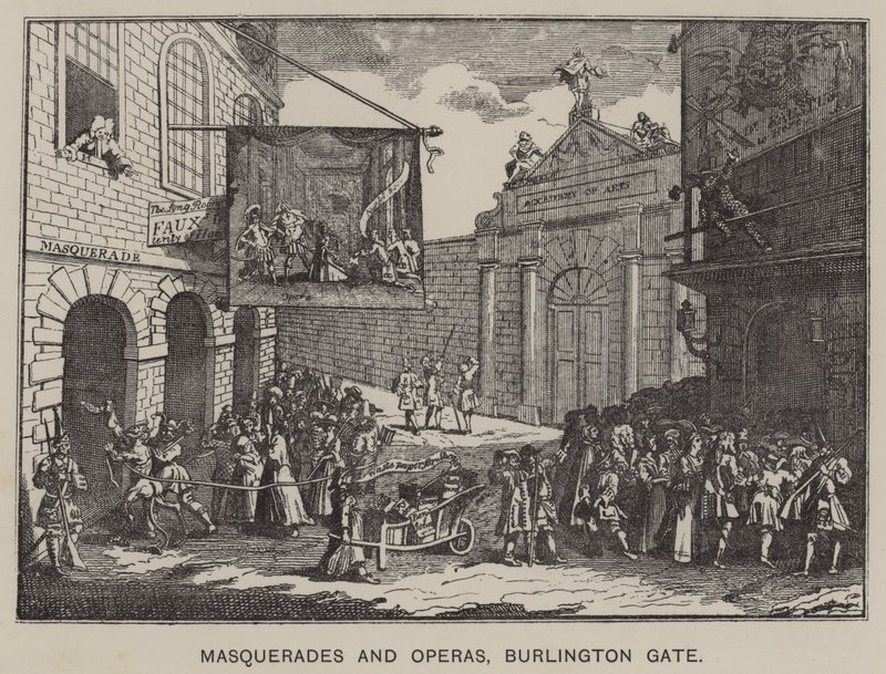 Masquerades and Operas, Burlington Gate by English School
