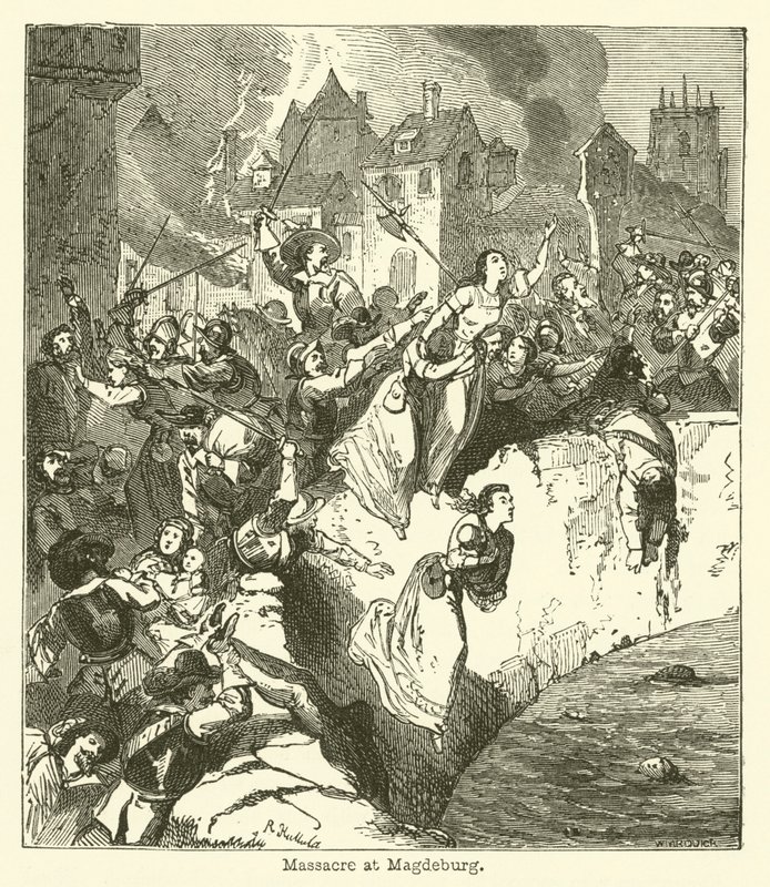 Massacre at Magdeburg by English School