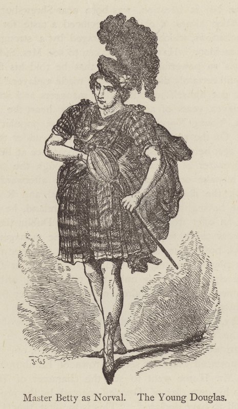 Master Betty as Norval, the Young Douglas by English School