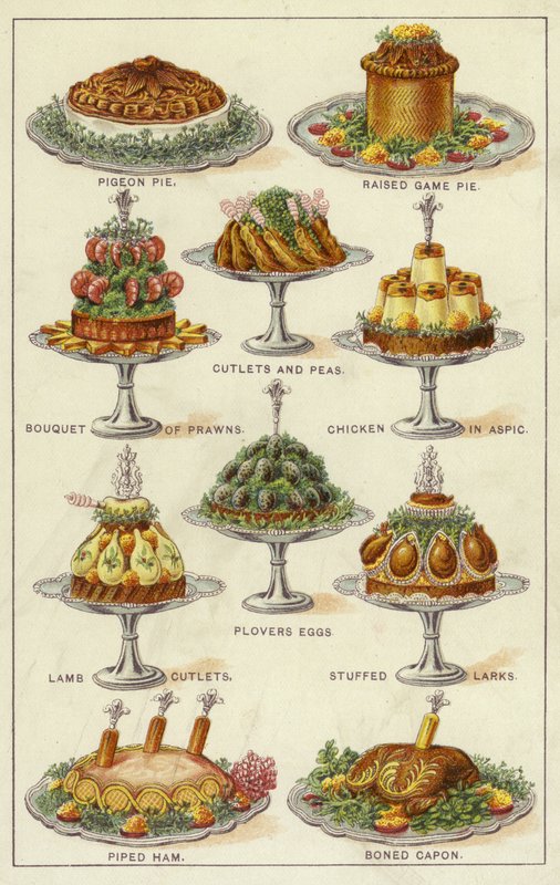 Meat and Seafood Dishes by English School