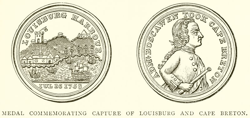 Medal Commemorating Capture of Louisburg and Cape Breton by English School