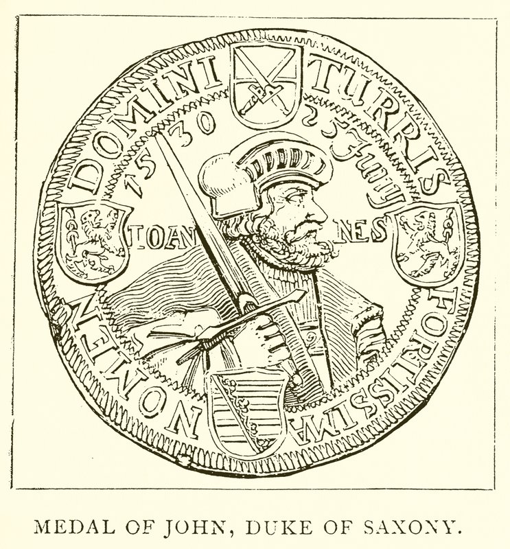 Medal of John, Duke of Saxony by English School