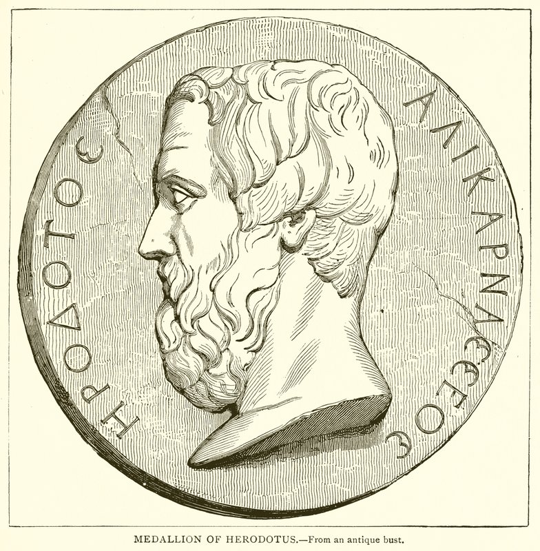 Medallion of Herodotus by English School
