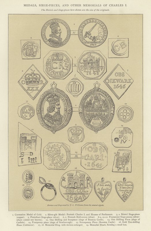 Medals, Siege-Pieces, and Other Memorials of Charles I by English School
