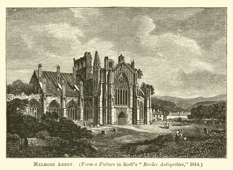 Melrose Abbey by English School