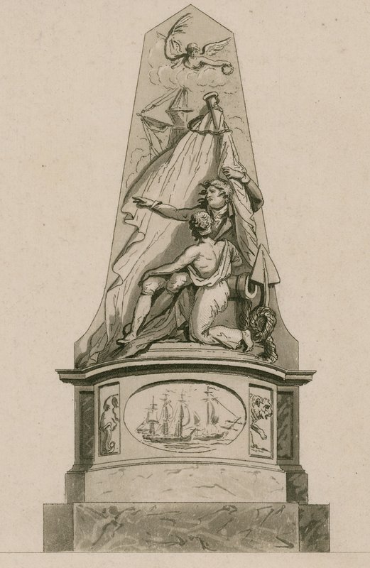 Memorial to Captain Edward Cooke, Westminster Abbey, London by English School