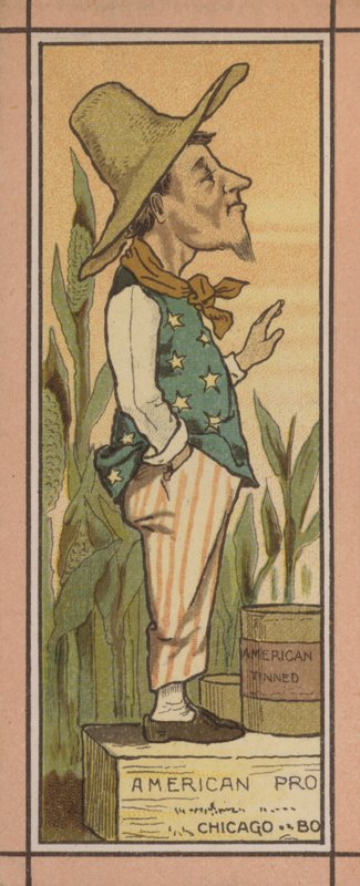 Menu Illustration: American Tinned Food by English School